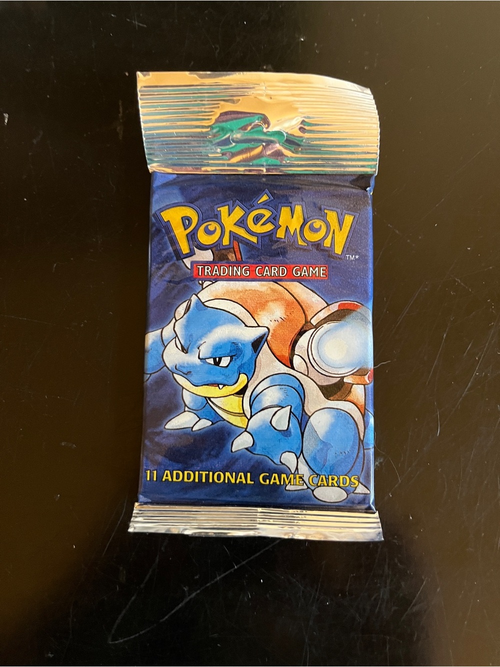 99  New Sealed Pokemon TCG Base Set Booster Pack-Blastoise Art-long Crimp 21.59g